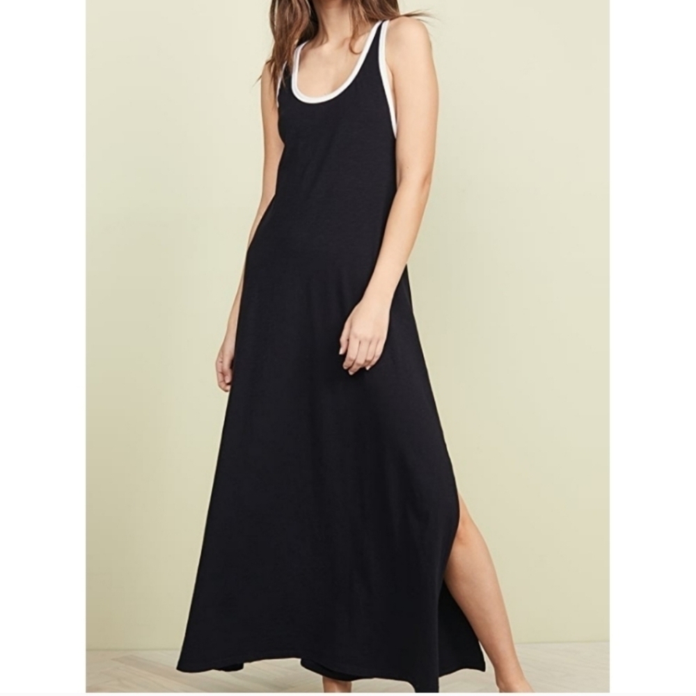 SUNDRY Ringer Maxi Dress Racerback Tank Jersey Knit Women's Size 2 = Medium - Picture 13 of 13